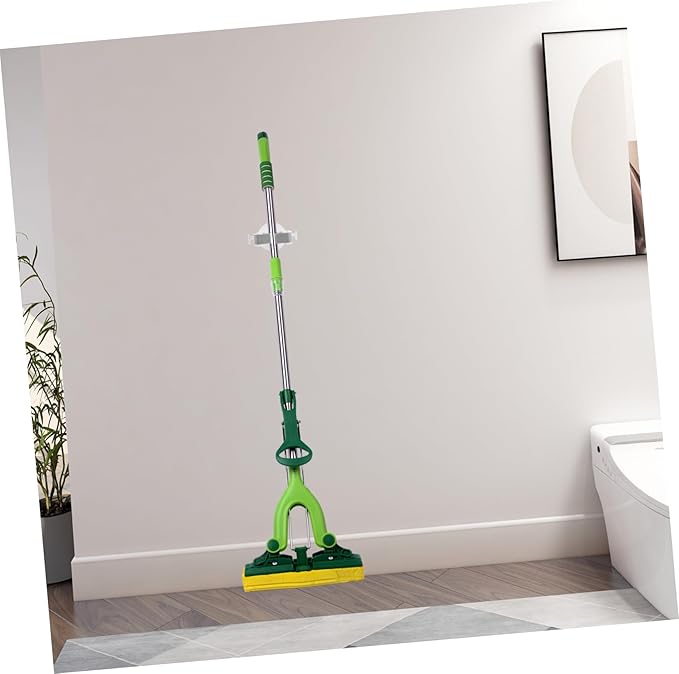 PRETYZOOM 2 Pack Self-Adhesive Mop and Broom Holders Wall Mounted Organizers for Bathroom and Kitchen No-Trace Mop Gripper Space-Saving Storage Rack