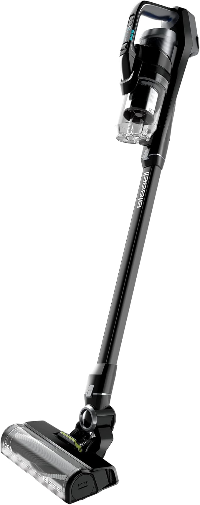 Bissell ICONPet Turbo Vacuum with Powerful Turbo Boost Suction, Tangle Free Brush Roll, & Parking Break, LED Crevice + Dusting Brush Tool, LED Motorized TurboBrush Tool, & Wall Mount. Color May Vary