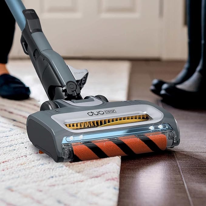 Shark UV580 Corded Stick Vacuum Performance Ultralight DuoClean with Self-Cleaning Brushroll, Removable Handheld, Blue (Renewed)