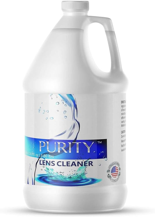Purity Eye Glasses Lens Cleaner - Refill Eyeglass Lens Cleaning Bottle - Safe for All Lenses (AR Coated Included), Eyeglasses and Screens - Made in USA - Clear, 1gal