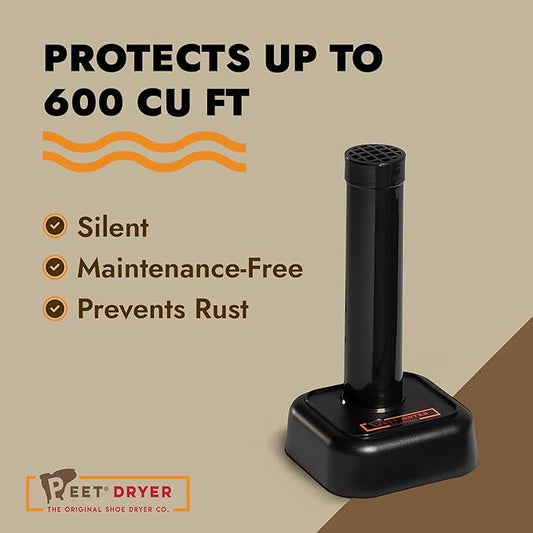 PEET, Room Safe Dehumidifier, Dryer and Dehumidifier for Gun Safes and Storage Cabinets, for Up to 600 Cubic Feet of Enclosed Space, Black