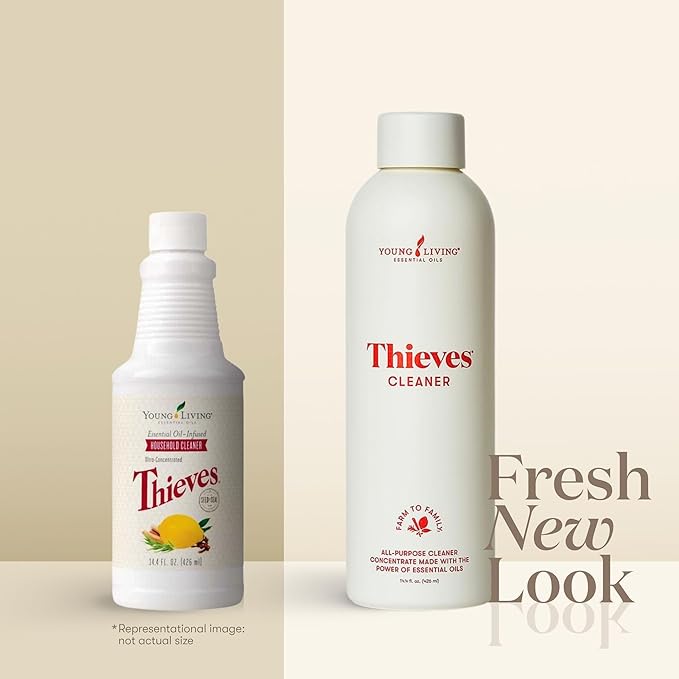Young Living Thieves Household Cleaner of 14.4 fl.oz. Bottles - Essential Oil-Infused Ultra-Concentrated Formula for Natural Home Care, Non-Toxic Cleaning Bliss - 3 Pack