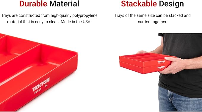 TEKTON 3-Compartment Organizer Tray (Black) | OTD11103 | Made in USA