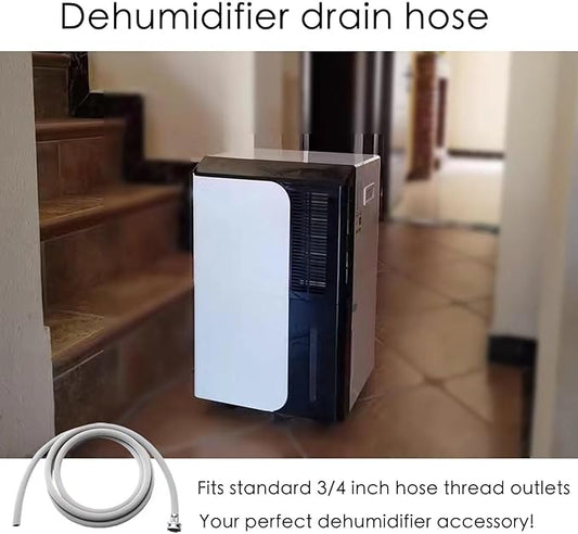 Dehumidifier Hose for Drainage 3/4" FHT, with Premium Brass Connectors (13FT)