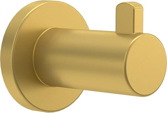 Franklin Brass Kildare (1-Pack) Towel Hooks Satin Gold Single Bathroom Hooks Wall Mounted for Robes & Towels Hand Towel Hook Holder Kitchen, Bathroom Accessories KLD35-SG