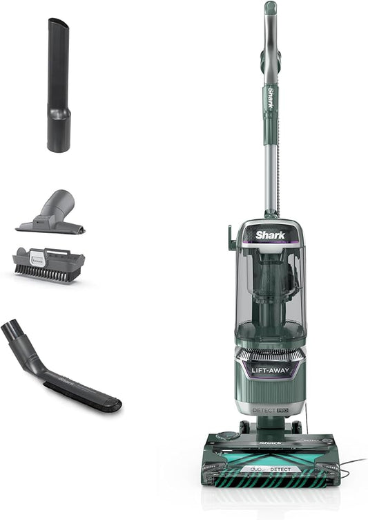 Shark Detect Pro Lift-Away ADV Bagless Upright Vacuum with DuoClean Detect, HEPA Filter, Anti-Allergen, Powerful Suction, and Odor Neutralizer Technology, Evergreen, LA802
