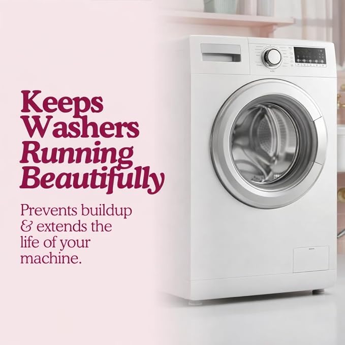 Washing Machine Cleaning Tablets – Odor Remover and Descaler Tabs – Non-Toxic, Eco-Friendly, Biodegradable Washer Cleaner Tablets for HE, Front Load & Top Load Machines (6-Month Supply)