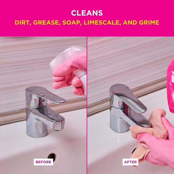 Stardrops - The Pink Stuff - Miracle Bathroom Foam Cleaner 750ml - Baths, Tiles, Soap Scum, Limescale, Streak Free (Pack of 2)