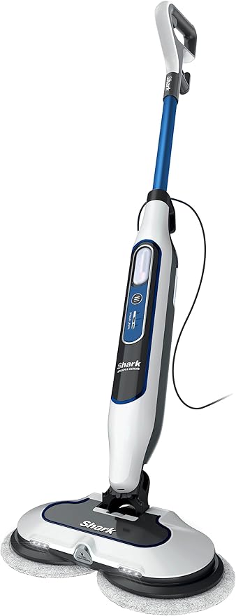 Shark S8201 Steam & Scrub with Steam Blaster Technology All-in-One Hard Floor Steam Mop with 3 Steam Modes & LED Headlights, Navy (Renewed)