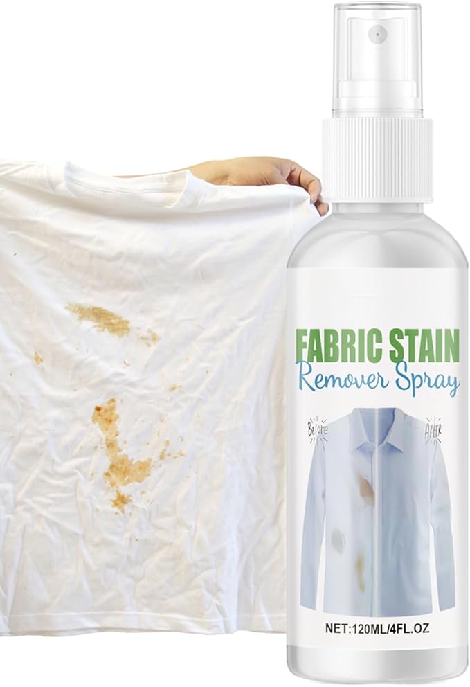 Stain Remover For Clothes, Scented Cleaner Spray, 120ml, Fabric Cleaner, Clothing Spray, Fast Acting Cleaning Formula, For Wine, Coffee, Juice, Dirt, Everyday Laundry Use