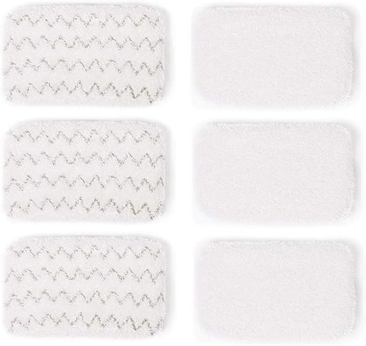 Steam Mop Pads for Bissell 1252 1606670 1543 1652 1132M 1530 11326 Symphony and Steam Vacuum Cleaner Series Replacement 6 Pack