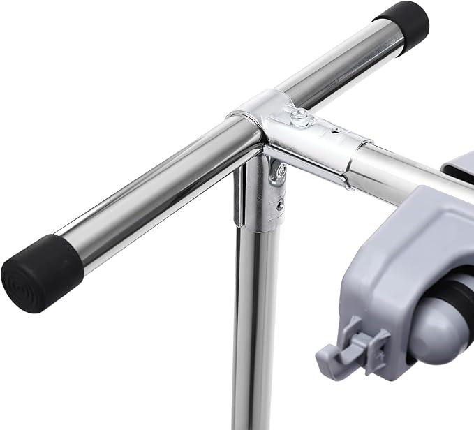 Garden Tool Organizer, 10 Slots with Hooks, Movable Floor-Mounted Mop Rack Floor Standing Cleaning Tool Cart Storage for Garage Organization and Storage, Hold Long-Handled Tool/Rake/Broom (Style 2)