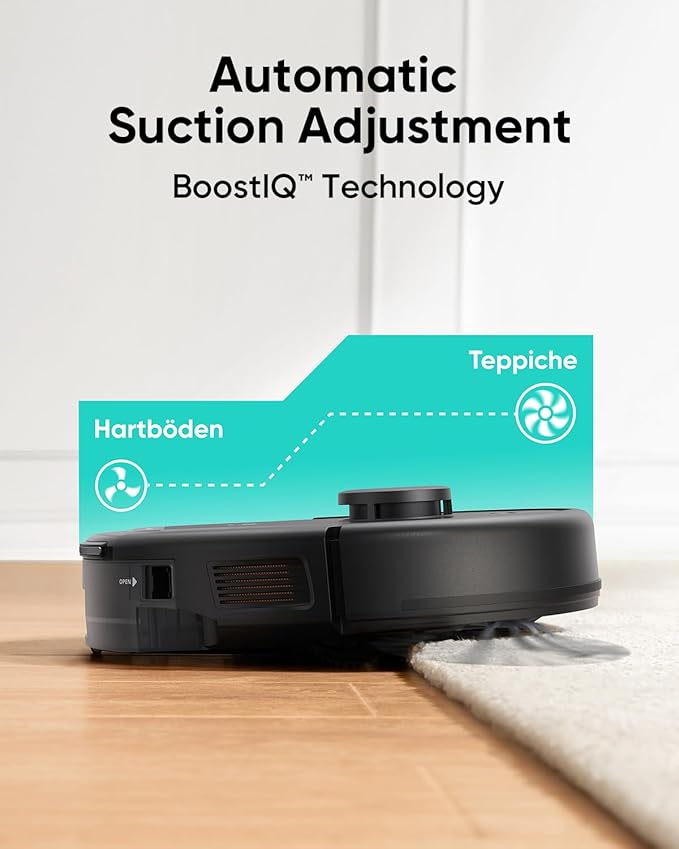 eufy Certified Like-New L60 Robot Vacuum, Ultra Strong 5,000 Pa Suction, iPath Laser Navigation, for Deep Floor Cleaning, Ideal for Hair, Hard Floors (Renewed)