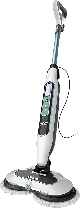 Shark S8201 Steam & Scrub with Steam Blaster Technology All-in-One Hard Floor Steam Mop with 3 Steam Modes & LED Headlights, Mint (Renewed)