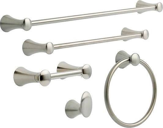 Delta Lahara (1-Pack) 18'' Towel Rack for Bathroom Brilliance Stainless Steel Towel Bar for Bathroom Wall Towel Holder Rod Wall Mounted 73818-SS
