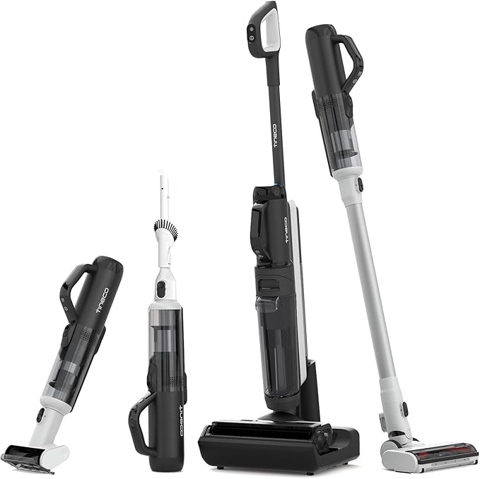 Tineco Floor ONE Switch S6 Cordless Wet Dry Vacuum Cleaner, Smart Floor Cleaner Mop, 5-in-1 Multi-Function Stick Vacuum FlashDry Self-Cleaning Dual-Edge Cleaning, Whole-House Cleaning
