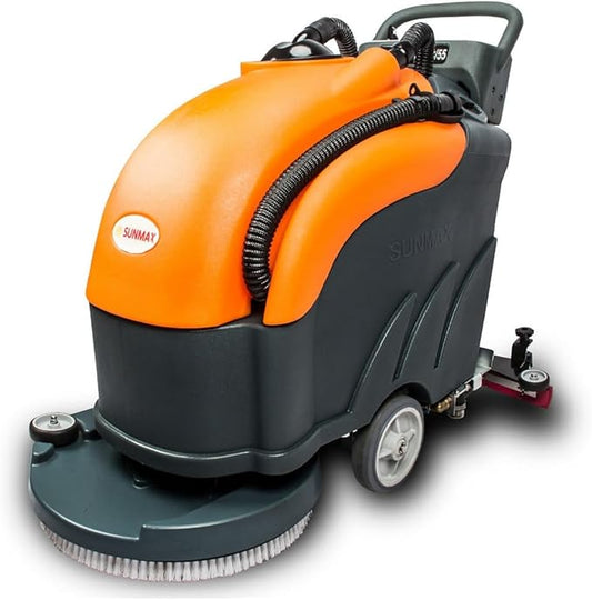RT50+ 22" Width Floor Scrubber Dryer Machine, 13.2/14.5-gal Dual Tanks, 30,000 sqft/h, Lithium Battery, 3.5 hours Fast Charging