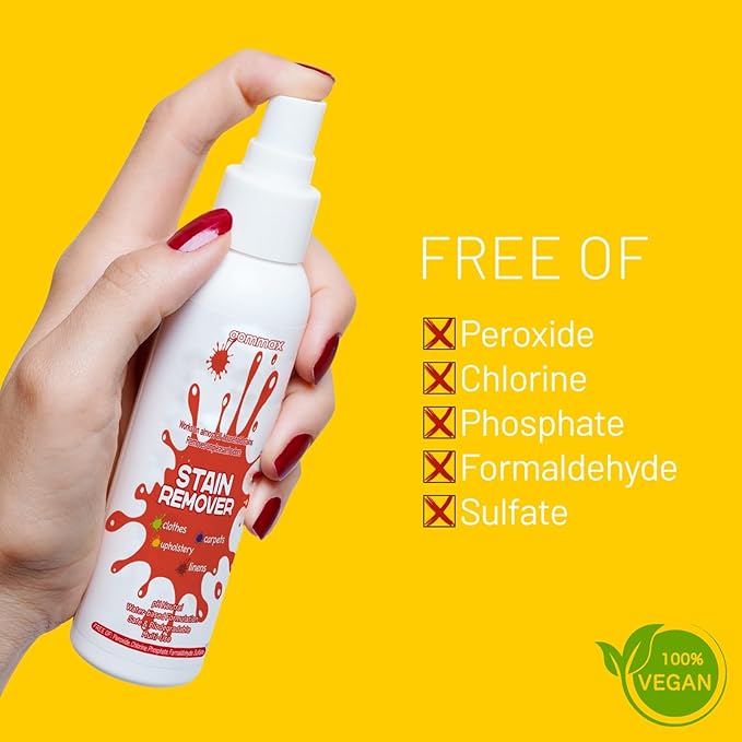 Multi-Use Stain Remover Spray, pH Neutral Formula for Clothes, Carpets, Upholstery and Linens, Water-Based Safe Formula for Baby Clothes (2)