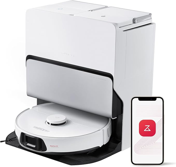 roborock S8 Max Ultra Robot Vacuum and Mop, All-in-One Dock, PreciSense LiDAR Navigation, Smart Dirt Detection, Self-Emptying, 8000Pa Suction for Various Floors, 20mm Auto Lifting for Carpet, White