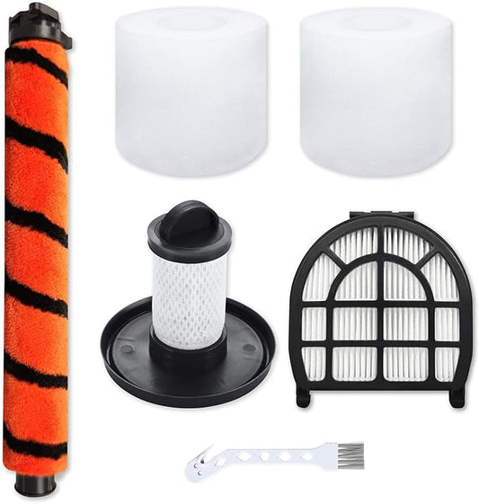 Leemone Replacement Parts for Shark LZ600 LZ601 LZ602 LZ602C APEX UpLight Lift-Away DuoClean Vacuum Cleaner, 1 Post & 1 Pre-Motor Filters, 2 Foam Filters, 1 Soft Brush Roll
