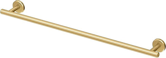 Gatco 4230 Latitude II, Towel Bar, 24”, Brushed Brass/Wall Mounted Single Towel Holder for Bathroom