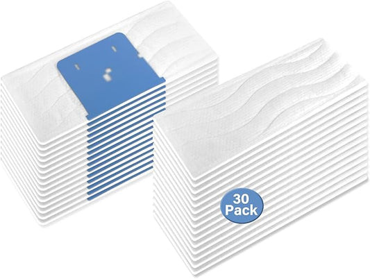 30 PCS M6 Disposable Microfiber Deep Clean Wet Pads Compatable with Jet M Series M6 6110 6112 6113 6012 Ultimate Robot Mop