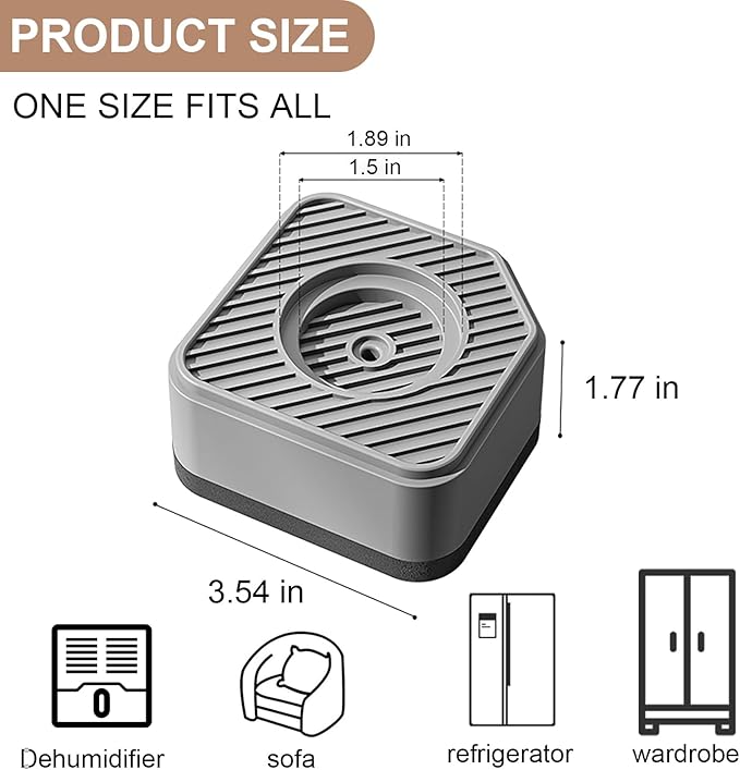 4 Packs 5879 Dehumidifier Riser Kit Compatible with Aprilaire Models E070, E080, E100, E130, 1820, 1830, 1850, 1852, 1870, 1872, Fit for Crawl Space, Basement and Whole-House
