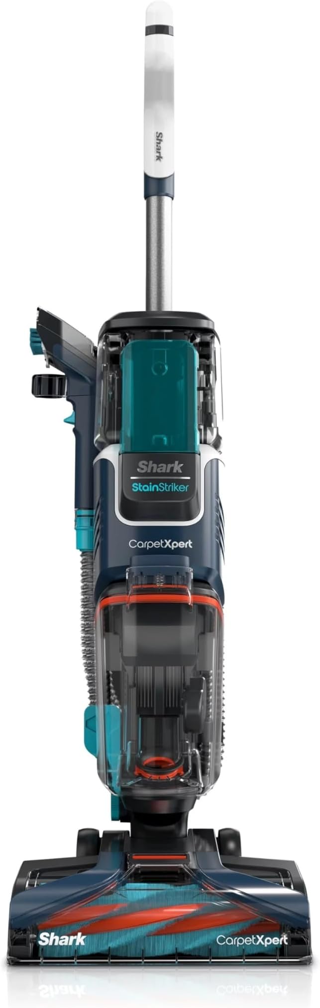 Shark CarpetXpert with Stain Striker, Upright Carpet, Area Rug & Upholstery Cleaner (Renewed) (Navy)