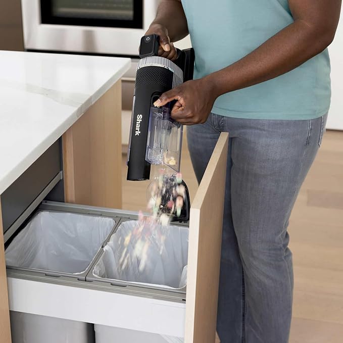 Shark UZ865H Stratos Cordless Vacuum with Clean Sense IQ, DuoClean PowerFins HairPro, Includes Duster Crevice Tool & Anti-Allergen Brush, Up to 50 Minute Runtime, Gray (Renewed)