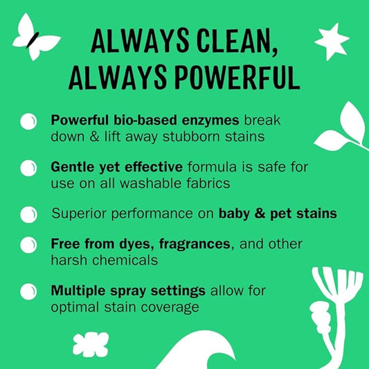 Molly's Suds Stain Remover Spray | Gentle Yet Powerful, Great for Baby & Pet Stains | Clean, Simple Ingredients (Fragrance Free) (3 Fl Oz (Pack of 1))