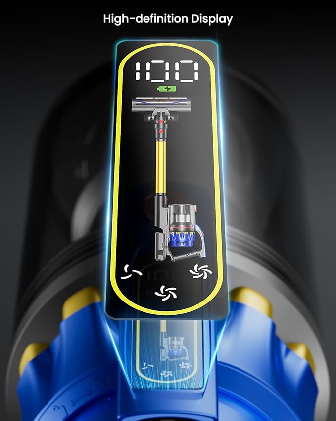 Cordless Vacuum Cleaner, 50KPA 600W 70Mins Cordless Vacuum with Dual Handle, Stick Vacuum with Aroma Tablet, Anti-Tangle Brush, Rechargeable Wireless Vacumm for Carpets/Hard Floors/Pet Hair