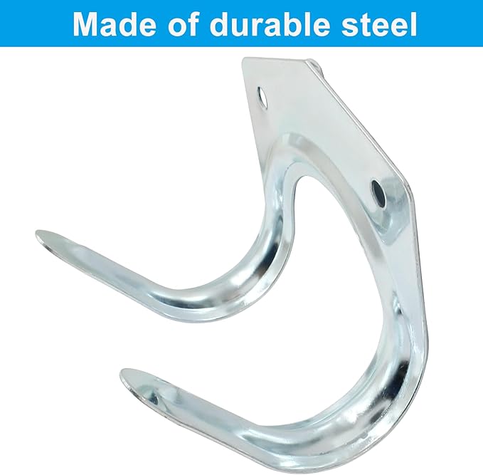 10 Pack Tool Storage Hooks Wall Mounted Double Tool Storage Hangers Mop Broom Holders Organizer for Garage Shed Ropes Bracket Garden Tools