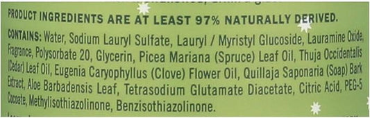 Mrs. MEYER'S Liquid Dish Soap, Iowa Pine, 16 OZ (Pack of 6)