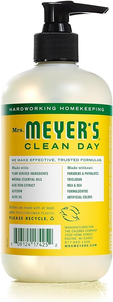 Mrs. MEYER'S Kitchen Set, Dish Soap, Hand Soap, and Multi-Surface Cleaner, 3 CT (Honeysuckle)