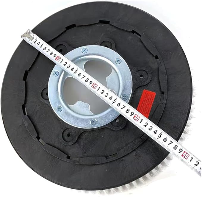 12-21Inch Commercial Floor Scrubber Brush Rotary Scrub Brush fit for Scrubber Machine-Medium Brush White (Buckle B)