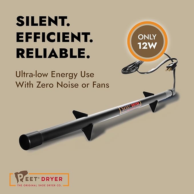 PEET, Safe Dehumidifier Rod, For Up to 300 Cubic Feet of Enclosed Space, Ideal for Gun Safes, Cabinets, Closets, 24”, Black, 24 in
