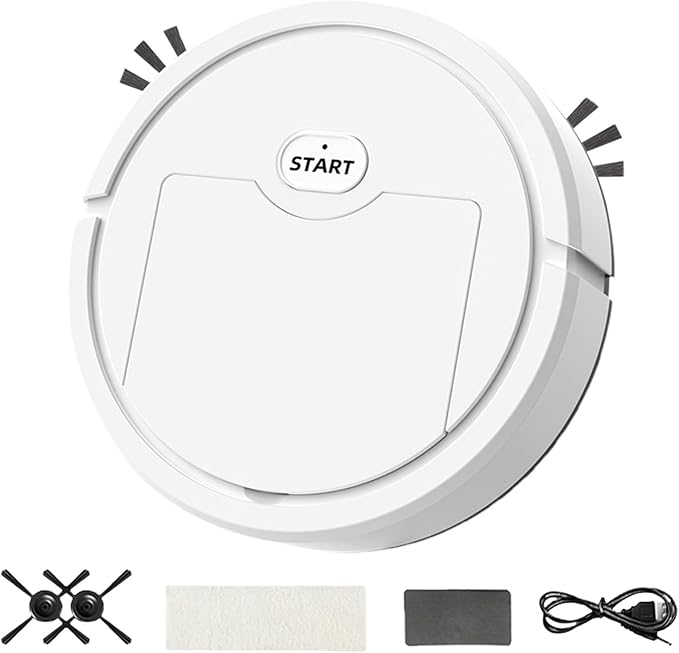 Robot Vacuum and Mop, Robot Vacuum Cleaner, Smart Automatic Sweeping, Multifunctional Structure, Compact & Mini Size, Quality Effecient Cleaning, Lazy-Friendly Cleaning Solution