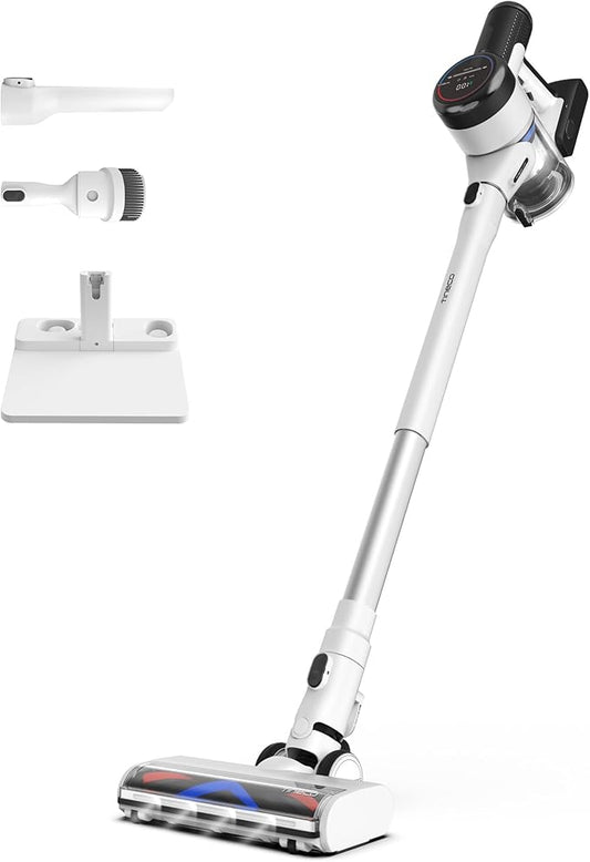 Tineco Smart Cordless Vacuum Cleaner, Stick Vacuum with Anti-Tangle Brush & Fade-Free Suction, Deep Clean for Hard Floor & Carpets, Pet Hair Cleaning with Led Headlights