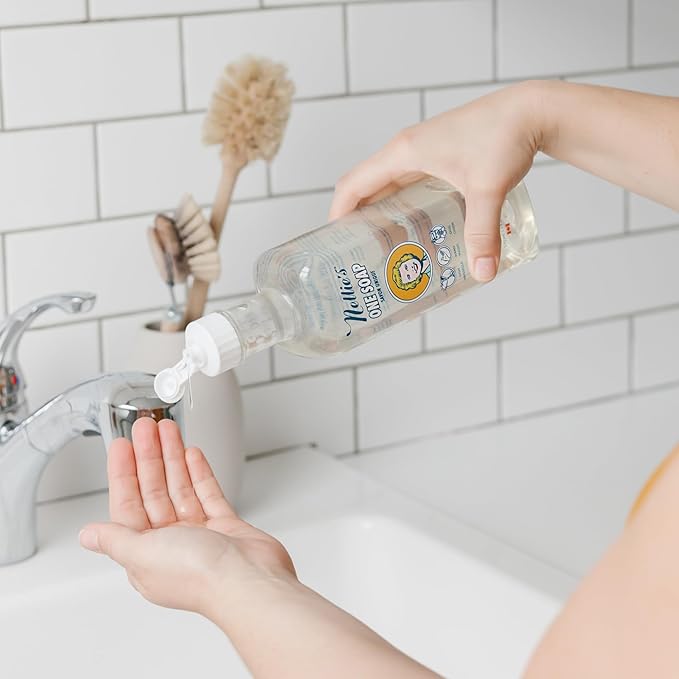 Nellie's One Soap – Fragrance-Free Multi-Purpose Cleaner for Dishes, Surfaces, and Hands – Gentle, Plant-Based Formula That’s Soft on Skin – 19.2 oz (Made in Canada)