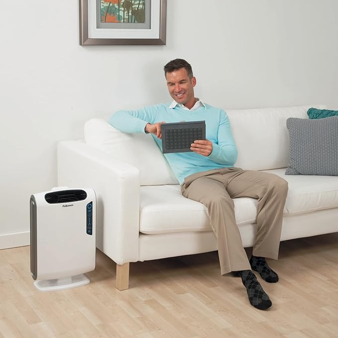 Fellowes AeraMax 200 Air Purifier True HEPA Authentic Replacement Filter with AeraSafe Antimicrobial Treatment (9287101) (Pack of 4)