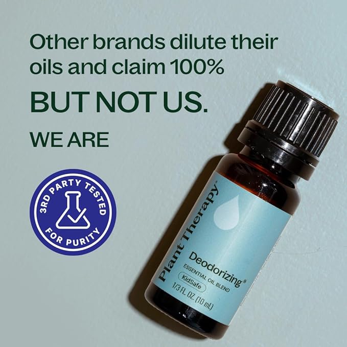 Plant Therapy Deodorizing Essential Oil Blend 10 mL (1/3 oz) 100% Pure, Undiluted, Therapeutic Grade