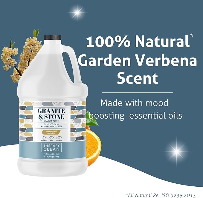 Therapy Granite Countertop Cleaner Refill 64 oz, Marble, Granite Polish, Marble Polish, Stone, Quartz, Stain Remover