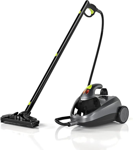 Heavy-Duty Steam Cleaner - 1500W Multipurpose Handheld Floor Steamer with 22 Accessories 16ft Cord for Home, Car Detailing, Tile, Grout, Carpet, Wallpaper, Upholstery, Window, Deep Cleaning