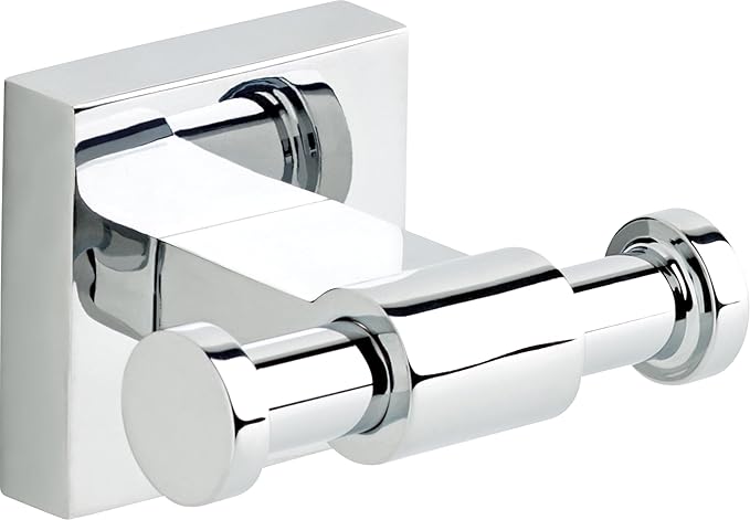 Franklin Brass Maxted (1-Pack) Towel Hooks Polished Chrome Bathroom Hooks Wall Mounted for Robes & Towels 2-Prong Hand Towel Hook Holder Kitchen, Bath, Bathroom Accessories MAX35-PC
