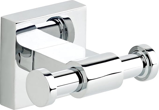 Franklin Brass Maxted (1-Pack) Towel Hooks Polished Chrome Bathroom Hooks Wall Mounted for Robes & Towels 2-Prong Hand Towel Hook Holder Kitchen, Bath, Bathroom Accessories MAX35-PC
