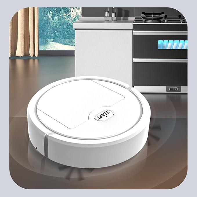 Robot Vacuum and Mop, Robot Vacuum Cleaner, Smart Automatic Sweeping, Multifunctional Structure, Compact & Mini Size, Quality Effecient Cleaning, Lazy-Friendly Cleaning Solution