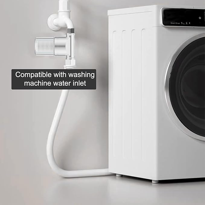 Washing Machine Water Filter,Filters For Washing Machine,Garden Hose,Rv Water Hose,Camper Water Filter,For Shower,For Sink Faucet,Compatible With 1/2 3/4 Ports (L Port)