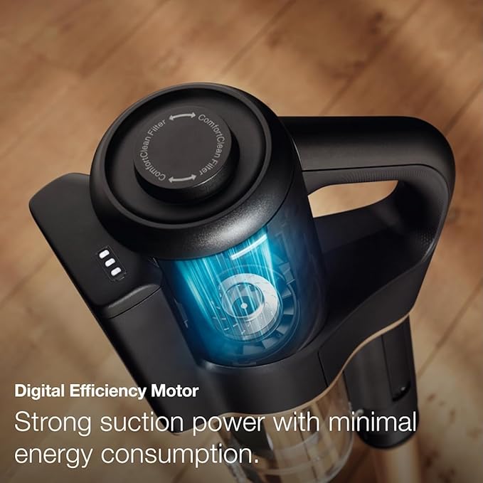 Miele Duoflex Vacuum Cleaner, Cordless and Bagless Multi-Use Flexible Stick Vacuum with Attachable MultiFloor Brush, in Brilliant White / Space Grey / Nordic Blue
