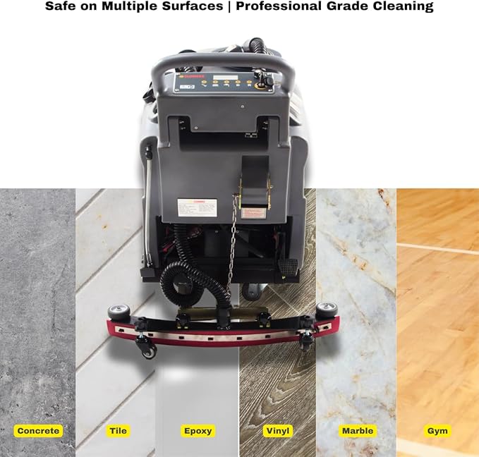 SUNMAX RT50D 22" Self-Propelled Floor Scrubber Dryer, 14.5-gal Tank, Up to 36,000 sqft/hour, Complete Set of Parts
