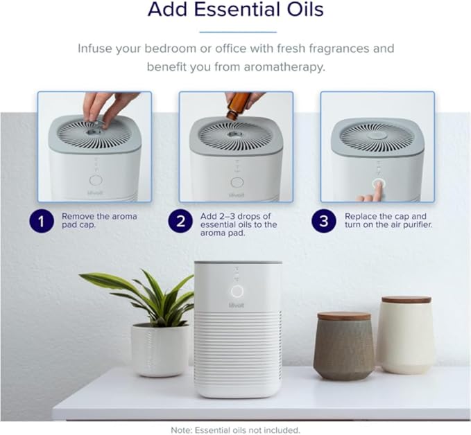 LEVOIT LV-H128 Air Purifier Replacement Filter, Genuine LV-H128-RF Air Filters, Capture Dust Smoke Pollen, Activated Carbon, 3-Stage Filtration System, 2 Piece Set, 2 Pack